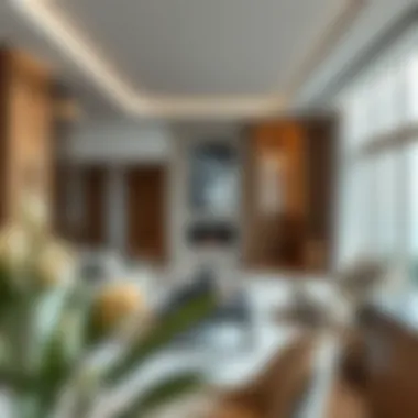 Sophisticated Interiors of Address Emaar Beachfront Elegant living space in Address Emaar Beachfront