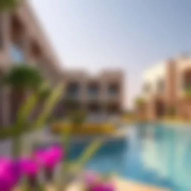 Community amenities including a pool and recreational areas for residents