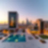 Stunning skyline of Al Jafiliya showcasing modern architecture