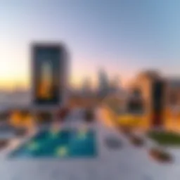 Stunning skyline of Al Jafiliya showcasing modern architecture