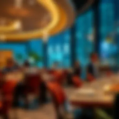 Diverse Dining Scene in Al Maryah Vista Vibrant dining scene at Al Maryah Vista with diverse culinary options