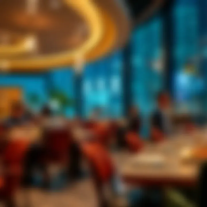 Diverse Dining Scene in Al Maryah Vista Vibrant dining scene at Al Maryah Vista with diverse culinary options