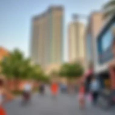 Vibrant community surroundings of Al Raha Building