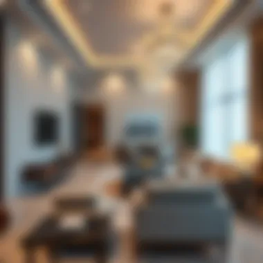 Elegant interior design of a living space within Al Sayyah Residence C