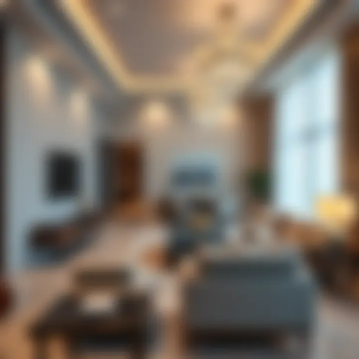 Elegant interior design of a living space within Al Sayyah Residence C