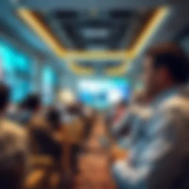 A networking event featuring professionals from the Dubai real estate industry