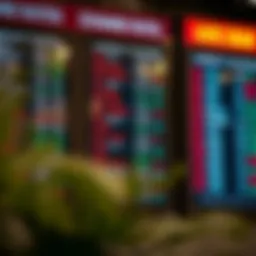 Currency exchange rates display board