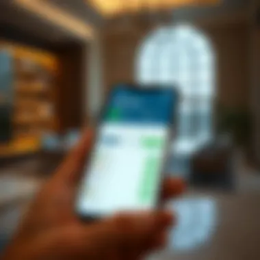 Digital Currency Exchange App Digital currency exchange platform on a smartphone