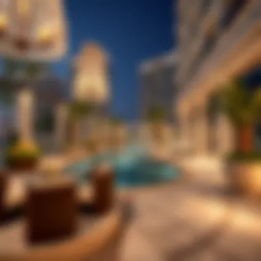 Exquisite amenities of a high-end residential complex