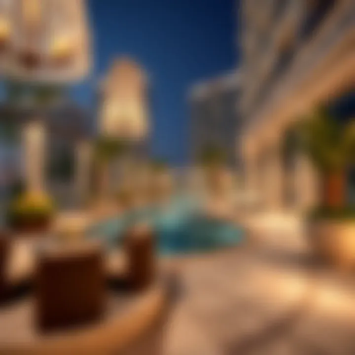 Exquisite amenities of a high-end residential complex