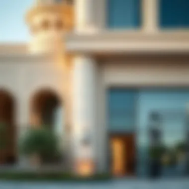 Close-up of unique architectural elements that define the aesthetic of Bianca Dubailand.