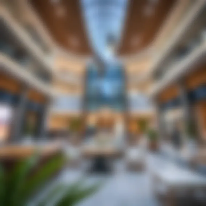 Community space within the mall designed for events and gatherings