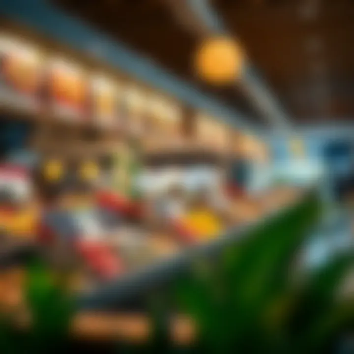 Diverse culinary offerings available at the mall's food court