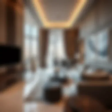 Luxurious interior design of a Cloud 9 apartment