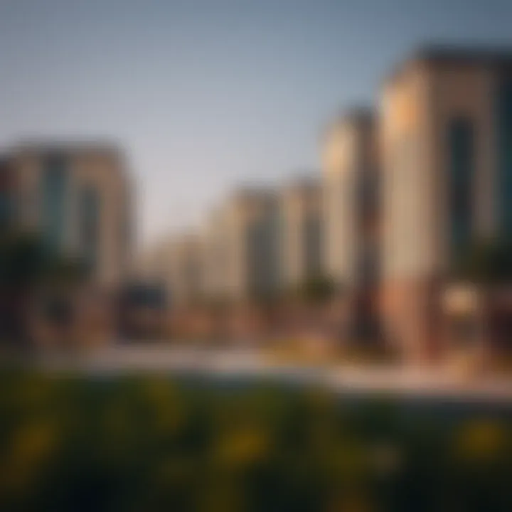 Trendy residential area in Dubai