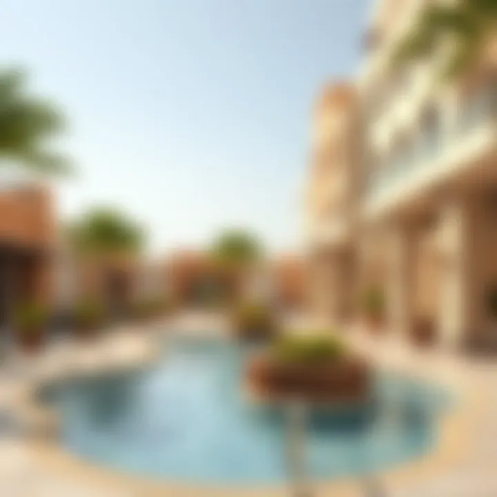 Visual representation of community amenities in مخطط الريمان 2
