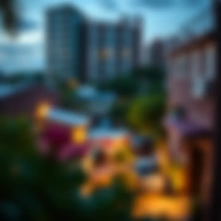 Vibrant neighborhood surrounding Park View Tower