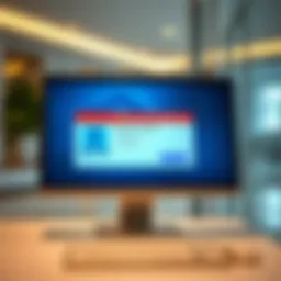Emirates ID application interface on a computer screen