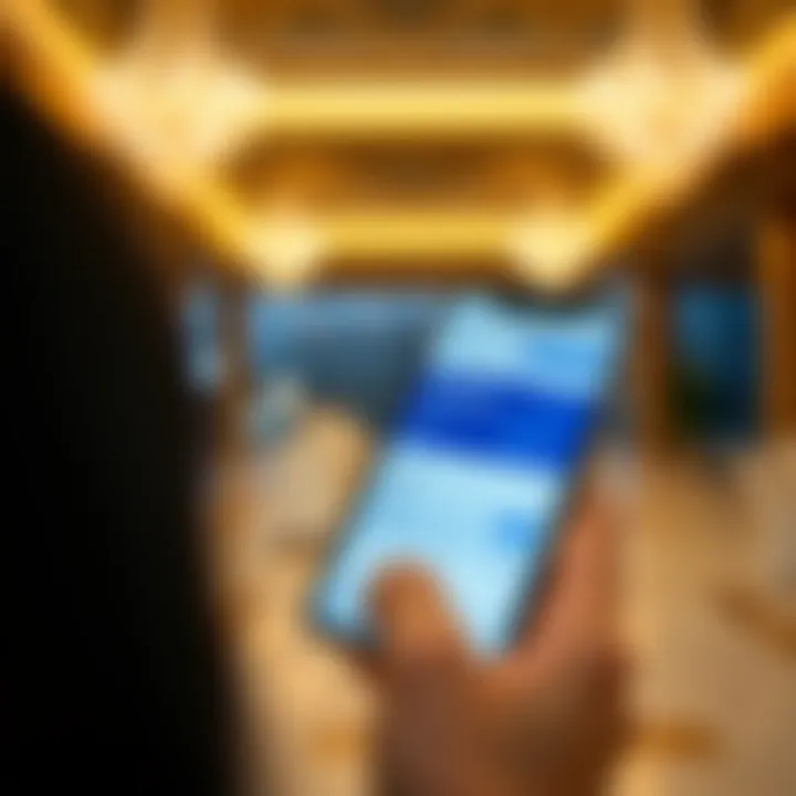 Checking Visa Status on Mobile UAE visa status inquiry on a smartphone