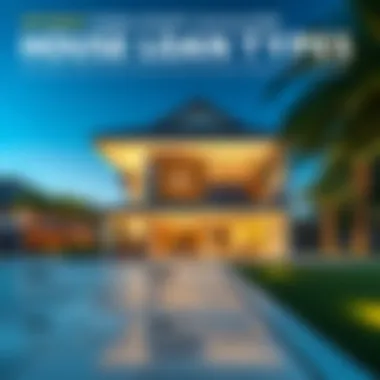 Infographic showcasing different house loan types available in Dubai