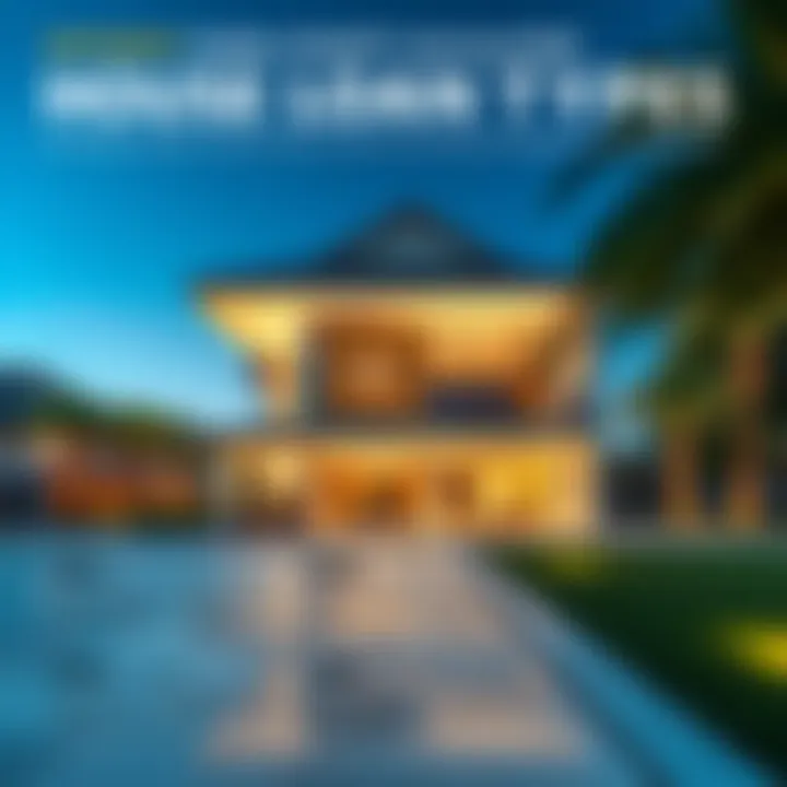 Infographic showcasing different house loan types available in Dubai