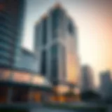 Architectural marvel of Omniyat office buildings showcasing modern design