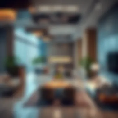 Interior of a well-managed commercial space