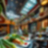 A stunning view of Dubai Hills Mall showcasing its culinary diversity