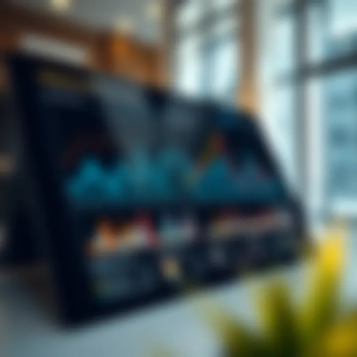 Market analysis charts highlighting trends and insights