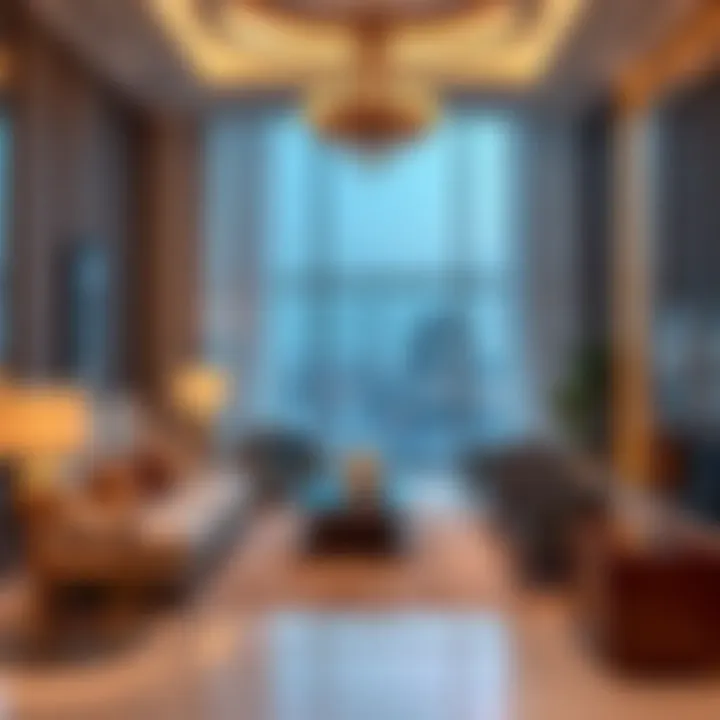 A luxurious interior from a Damac Properties development, highlighting opulent living spaces