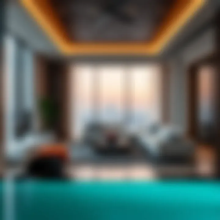 Luxurious interior of a high-end apartment at The Voleo