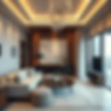 Stunning interior of a deluxe holiday home