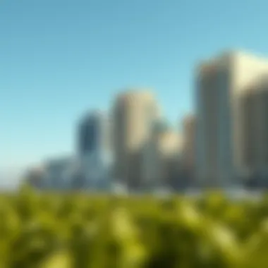 Visual comparison of different regions in Dubai for real estate pricing