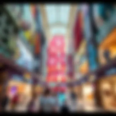 Diverse Retail Options at Dubai Mall Vibrant shopping scene reflecting diverse retail options available