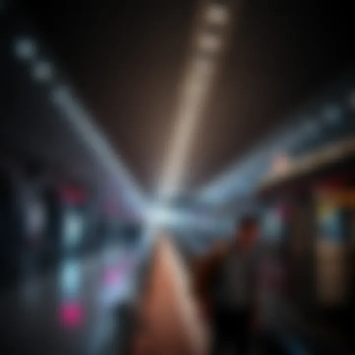 Dubai Metro Station Atmosphere A bustling metro station in Dubai