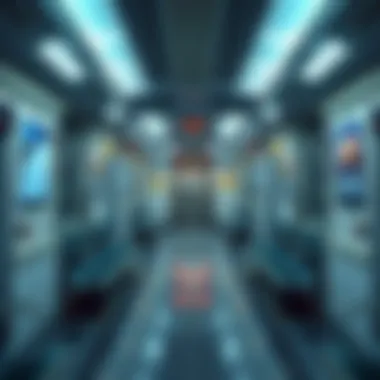 Interior view showcasing advanced technology in Dubai Metro