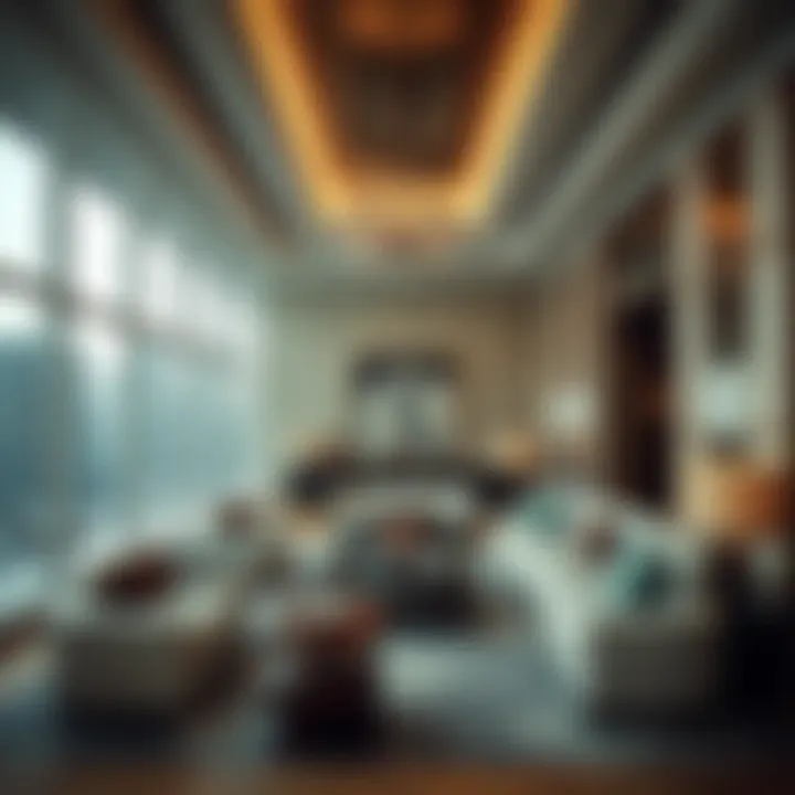 Luxurious interior design of Dusit Thani