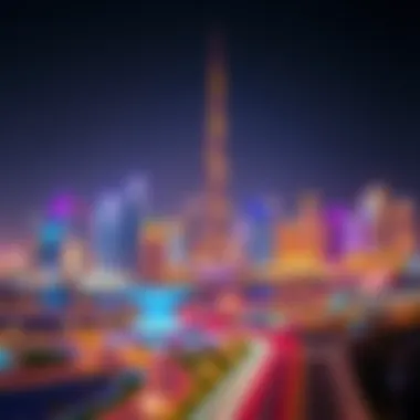 Stunning skyline of Dubai during Eid Al Adha celebrations