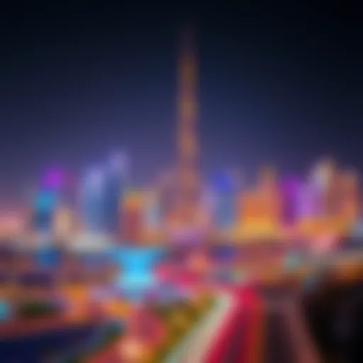 Stunning skyline of Dubai during Eid Al Adha celebrations