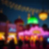 Celebration of Eid ul Fitr in the UAE showcasing vibrant decorations and festive ambiance