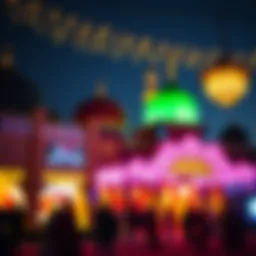 Celebration of Eid ul Fitr in the UAE showcasing vibrant decorations and festive ambiance