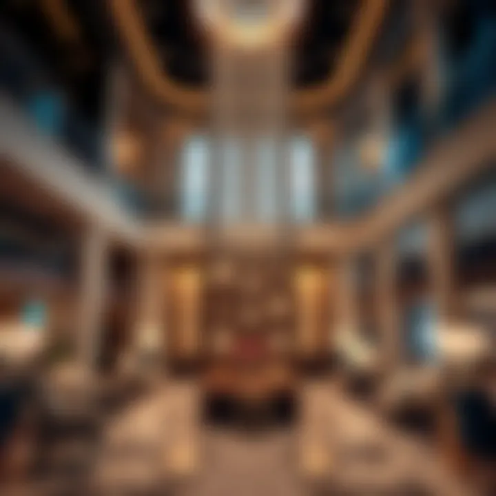 Luxurious lobby interior of Emaar Address Sky View epitomizing modern elegance