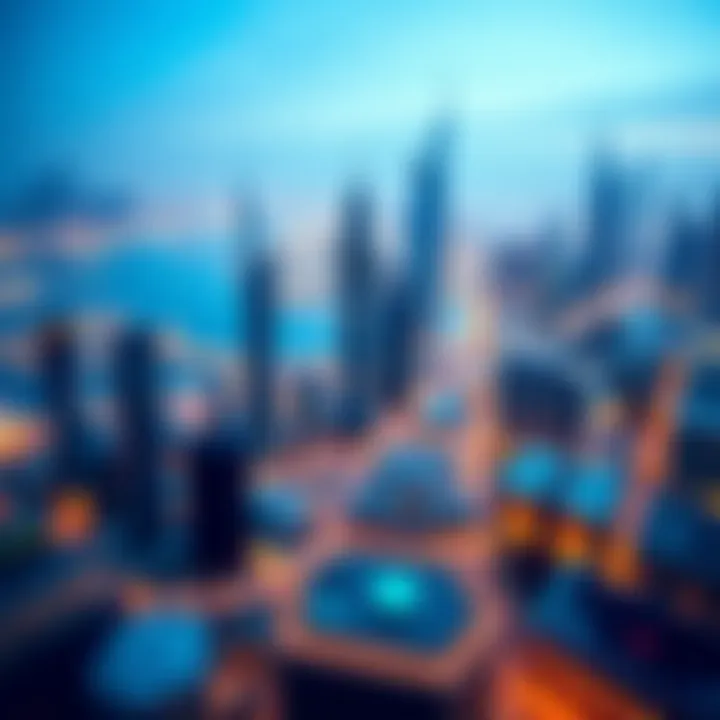 Skyline view from Emaar Address Sky View highlighting the vibrant Dubai landscape