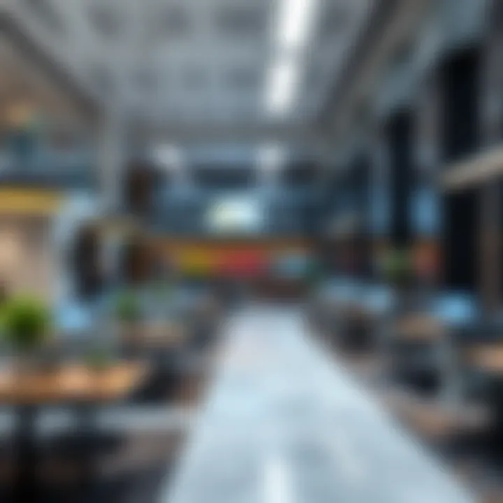 Interior amenities of Emaar Business Park 4, highlighting workspace and facilities