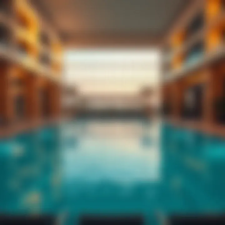 Luxurious amenities in Emaar properties including pool and fitness center