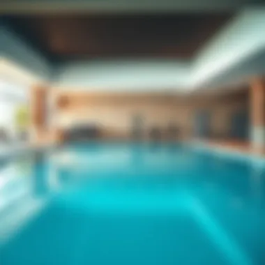 Amenities area including pool and fitness center at Etlala Residence 2