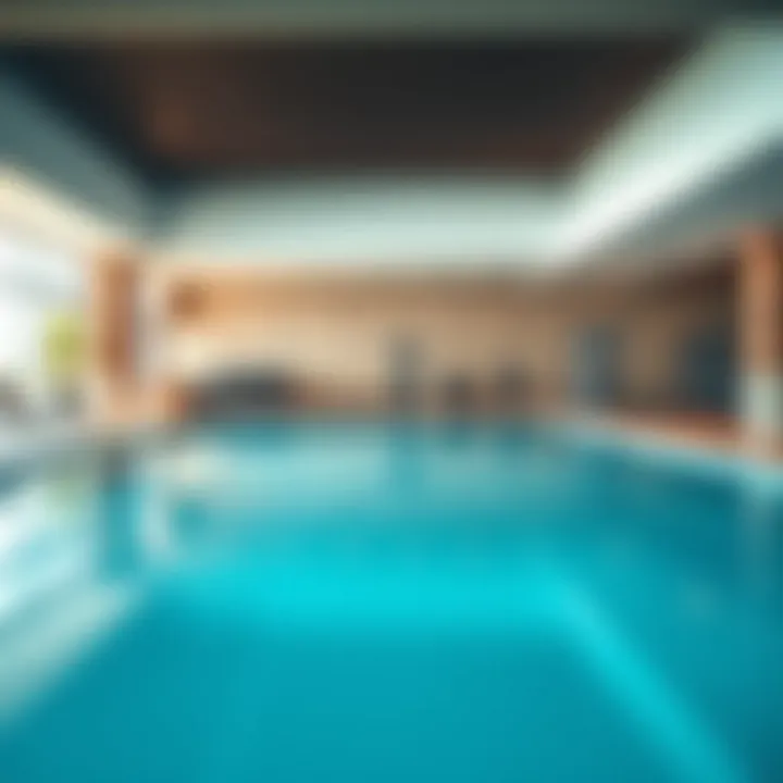 Amenities area including pool and fitness center at Etlala Residence 2