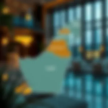 Map highlighting various real estate regions in the UAE