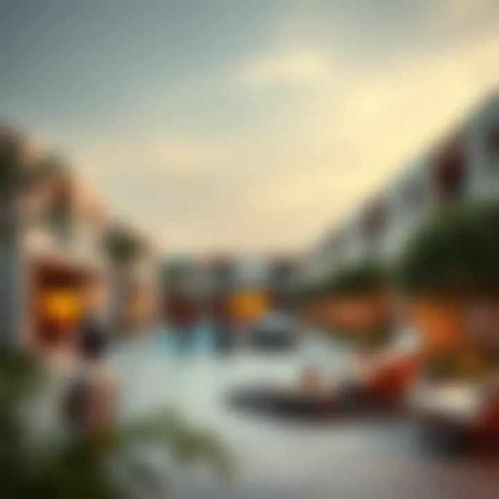 Vibrant community spaces within مجمع الامارات