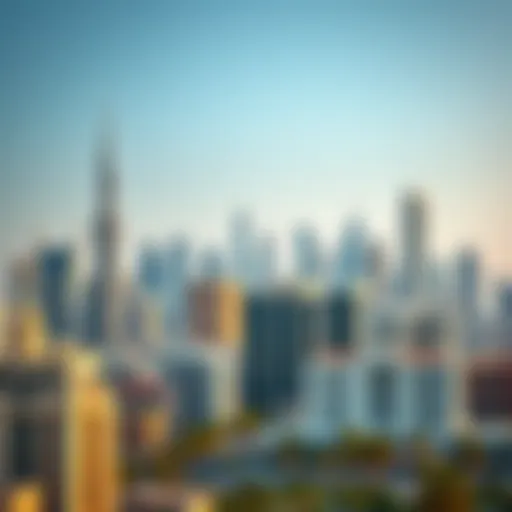 Stunning skyline of مجمع الامارات showcasing luxury buildings